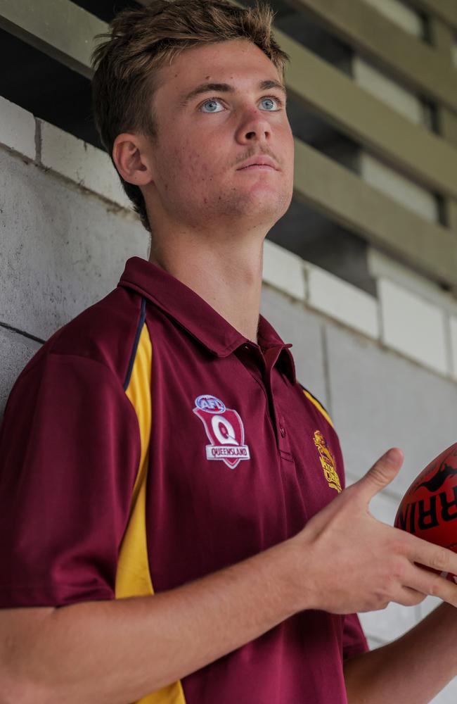 Ethan Read is expected to be one of the first names off the board in Monday night’s AFL National Draft. Picture: Suns Media