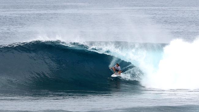 Luke Hynd at the Siargao Cloud 9 Surfing Cup. Picture: TIM HAIN