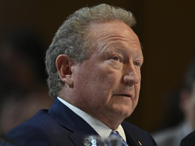 CANBERRA, AUSTRALIA - NewsWire Photos September 02, 2022: Andrew Forrest, Fortescue Metals Group, The Minderoo Foundation at the Jobs and Skills Summit at Parliament House in Canberra. Picture: NCA NewsWire / Martin Ollman