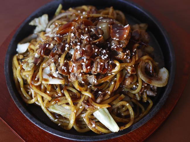 Teppanyaki Legend’s Yakisoba with beef. Picture: Nikki Davis-Jones