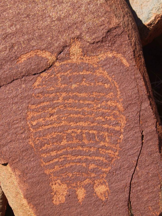 Rock Art in the Burrup Peninsula, Western Australia. Picture: Supplied