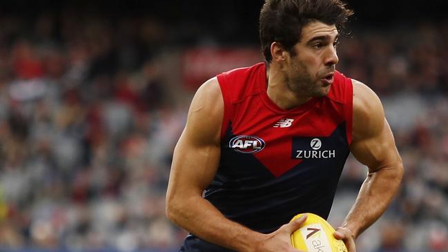 Christian Petracca is a superb field kick but changes his routine when taking a set shot.