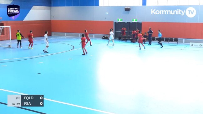 Replay: Football Australia National Futsal Championships Day 4 - Football Queensland v Football SA (U16 boys QF)