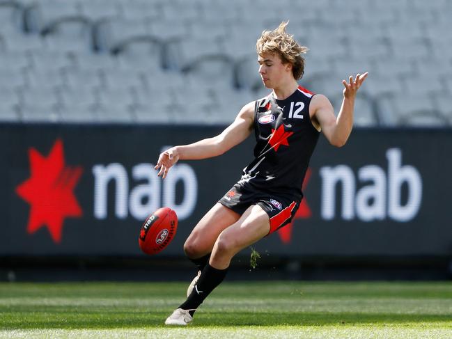 Ryley Sanders in action. Picture: Dylan Burns/AFL Photos via Getty Images