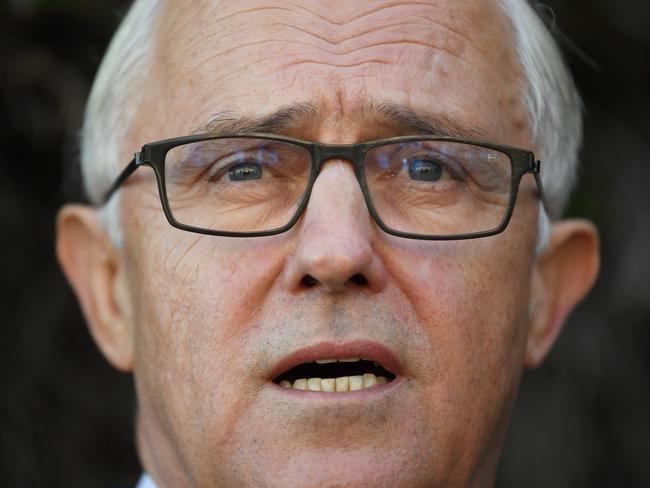 Former prime minister Malcolm Turnbull speaks to the media as he leaves his residence in Point Piper, Sydney, Monday, December 3, 2018. Mr Turnbull has suggested Prime Minister Scott Morrison should go to an early federal election, saying it would help save NSW Premier Gladys Berejiklian from defeat in a state poll. (AAP Image/Dean Lewins) NO ARCHIVING