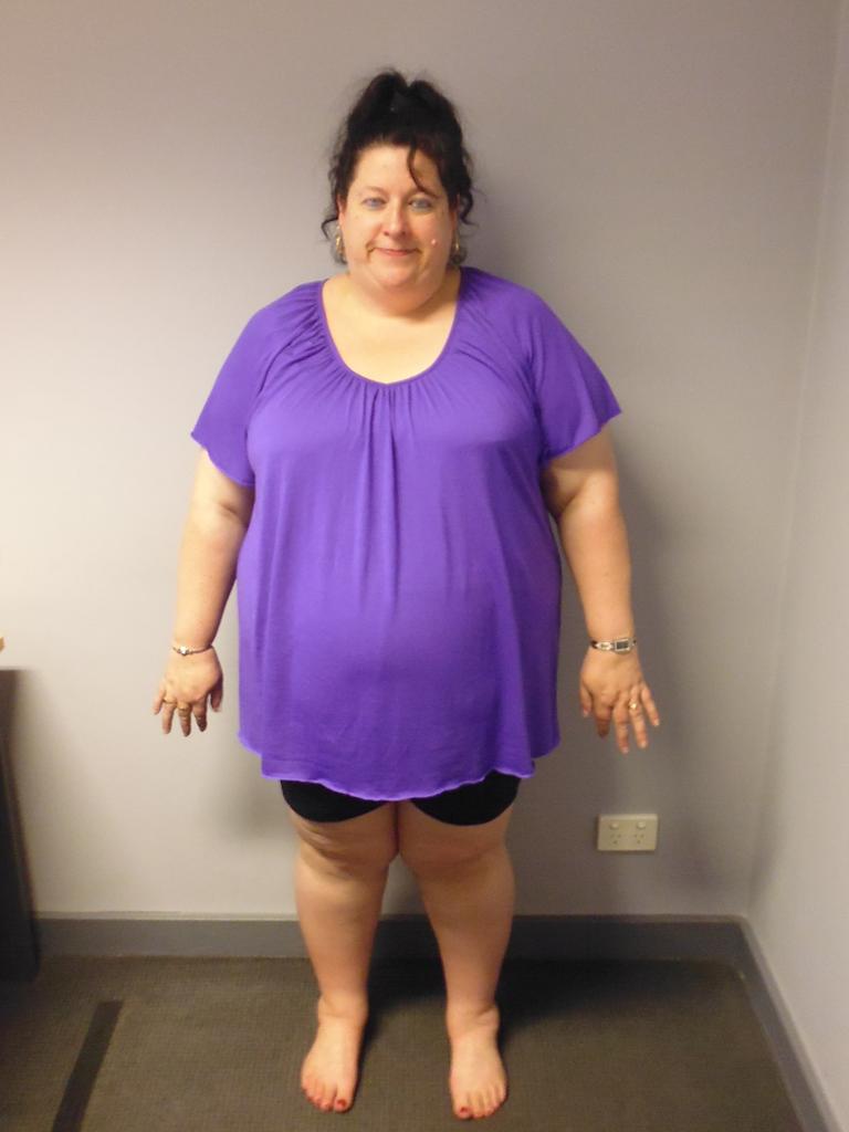 Marnie Benney weighed 138.2kgs at her heaviest. A size 28-30.