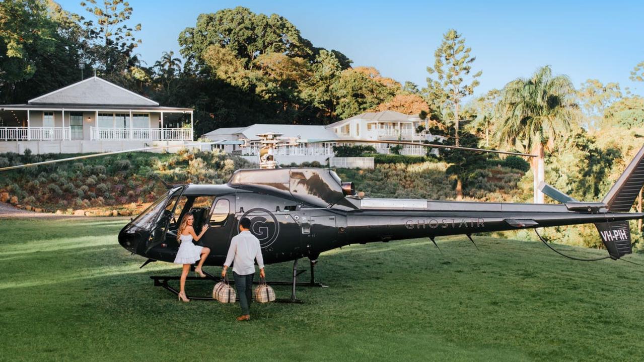 The luxurious property has its own heli-lawn.