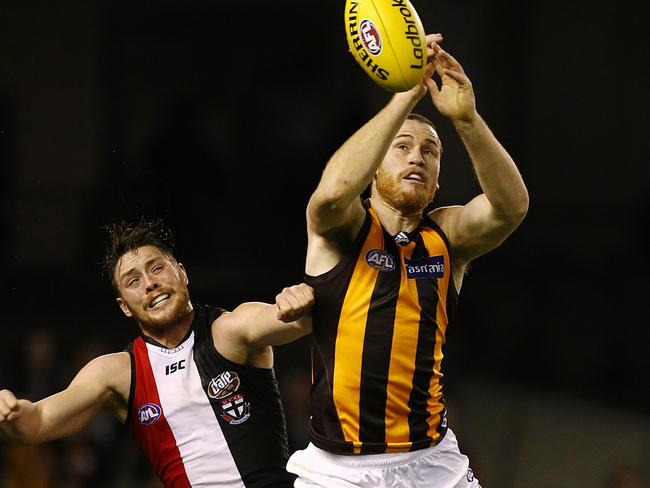 Roughead in action against the Saints.