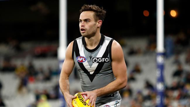 Karl Amon has been courted by several Victorian clubs. Picture: Dylan Burns/AFL Photos via Getty Images