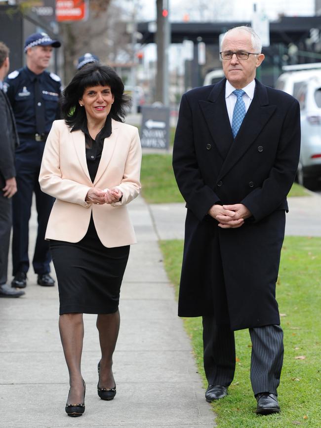 Julia Banks whose father was born in Greece did not answer questions about whether he siblings held Greek citizenship. Picture: AAP Image/Mal Fairclough