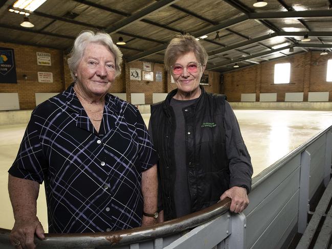 Owner Beverley Kaitinis and manager Janina Kaitinis who are selling the Glenorchy Ice Skating Rink. Picture Chris Kidd