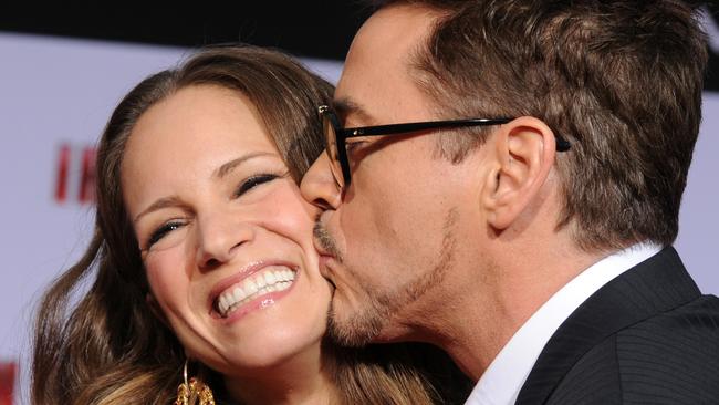 FILY - JULY 09: Actor Robert Downey Jr. and wife Susan Downey are expecting a baby girl. This will be the couple's second child. HOLLYWOOD, CA - APRIL 24: Susan Downey (L) and actor Robert Downey Jr. arrive at the premiere of Walt Disney Pictures' 