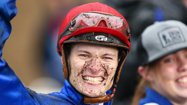 Koby Jennings scored the biggest win of his career, steering Colette to victory in the Golden Eagle. Picture: Getty Images