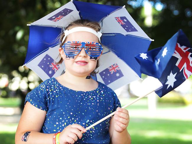 Erin Thompson at Marrickville Council's Australia Day Event at Enmore Park in 2016. Picture: Daniel Aarons