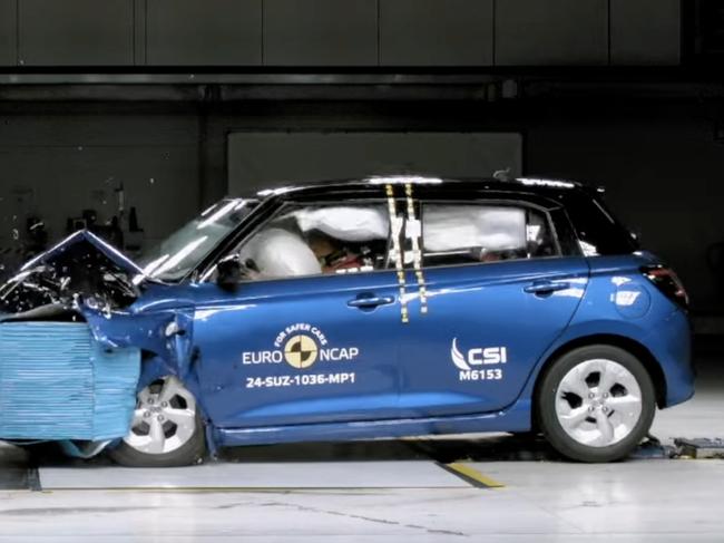 Suzuki Swift EuroNCAP crash test. Photo: Supplied