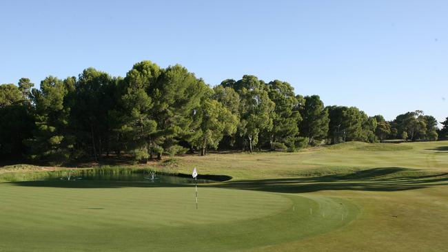 The old 17th green at Kooyonga is being redeveloped.