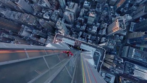 The actor scaled 433 metres to get to the top of the New York landmark. Picture: Supplied