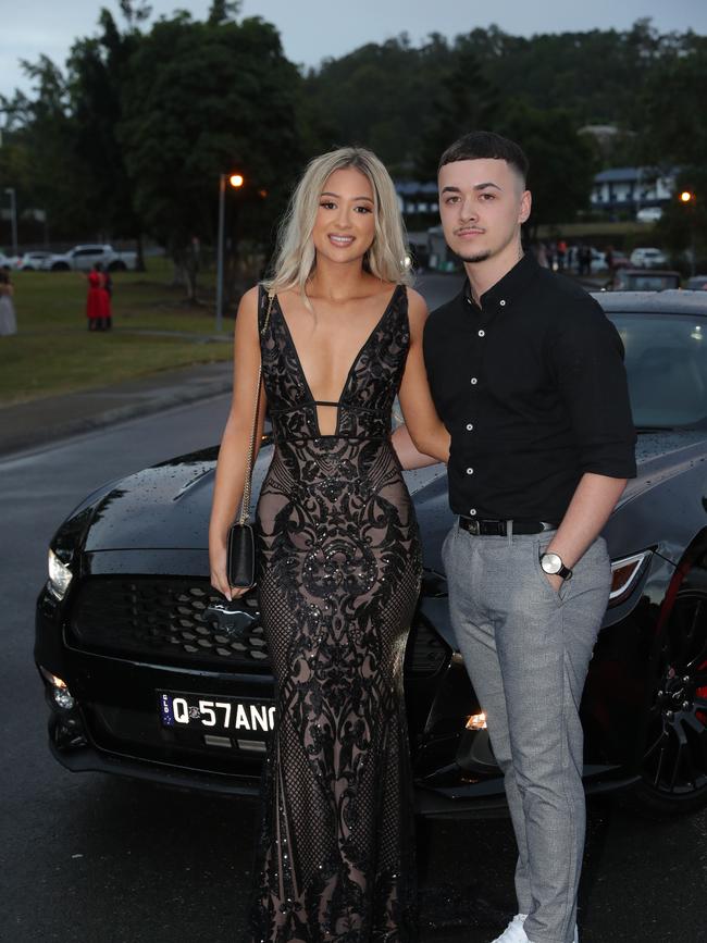 Pacific Pines High formal, at the school. Ayeshq Gage & Zvarn Perenara Picture Glenn Hampson