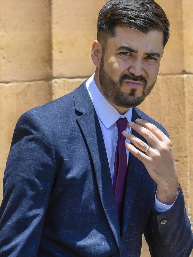 Mohammad Aref Ghaffari outside court. Picture: Roy VanDerVegt