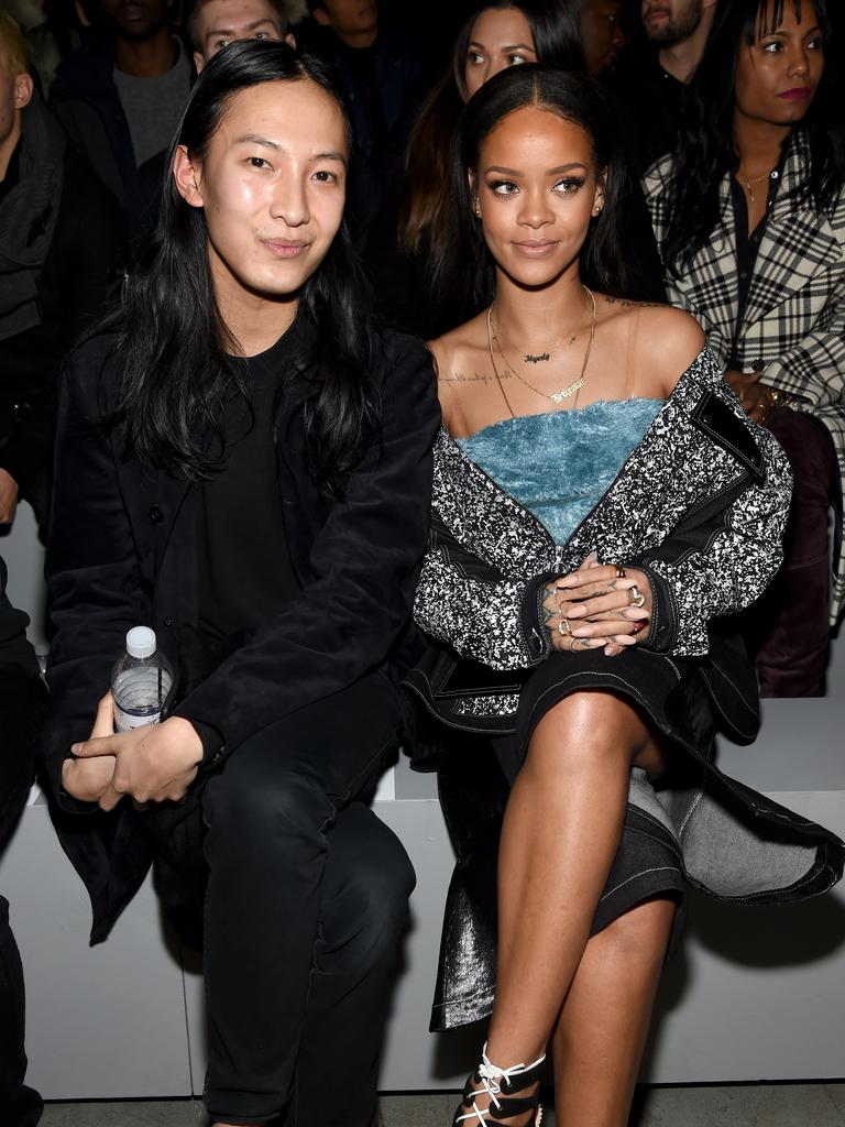 Alexander Wang and Rihanna attend the Adidas Originals x Kanye West YEEZY SEASON 1 fashion show during New York Fashion Week. Picture: Getty