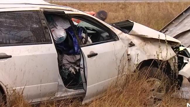 The vehicle had been packed with all their personal belongings. Picture: 7News Mackay