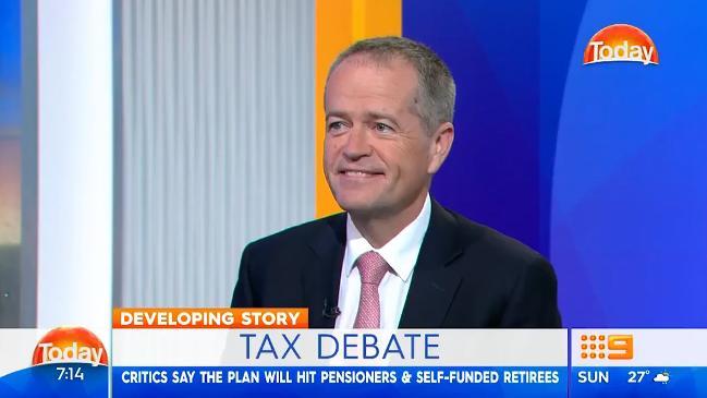 Shorten talks tax debate