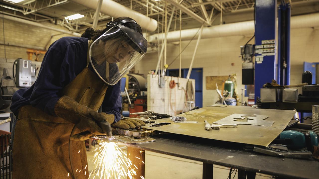 Mr McKinder said he’s seen an increase in students returning to TAFE looking to upskill due to a shortage of employees trained in trades. Picture: iStock