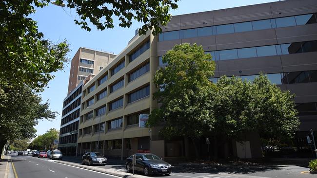 Women's and Children's Hospital in North Adelaide – parents or cancer patients fear two public adult Covid vaccine clinics in the hospital are a health risk to their sick children. Photo: Naomi Jellicoe