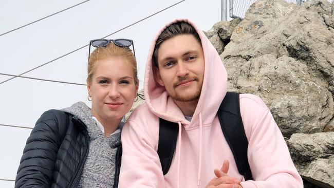 Personal images supplied by Harley Windsor showing him with his former skating partner Ekaterina 'Katia' Alexandrovskaya