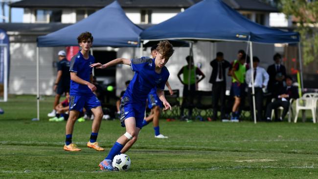 Action from Churchie's clash on Saturday. Picture: Quinn MacNicol.