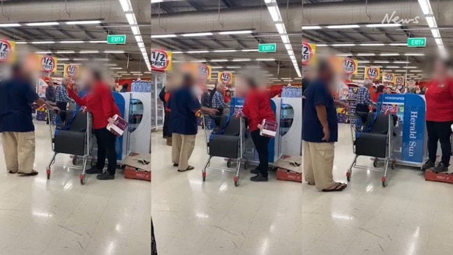 Customer and Coles staff member fight over toilet paper