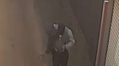 CCTV footage shows a man police wish to speak with in relation to the incident.