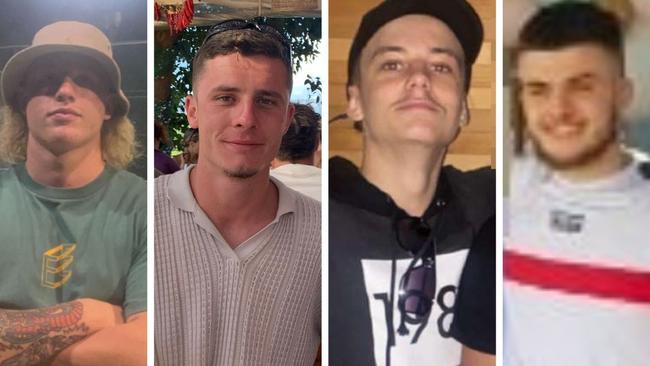 Joshua Briggs (left) Nelson Moore, Zachary Gabor and Daniel Pearce were also arrested.