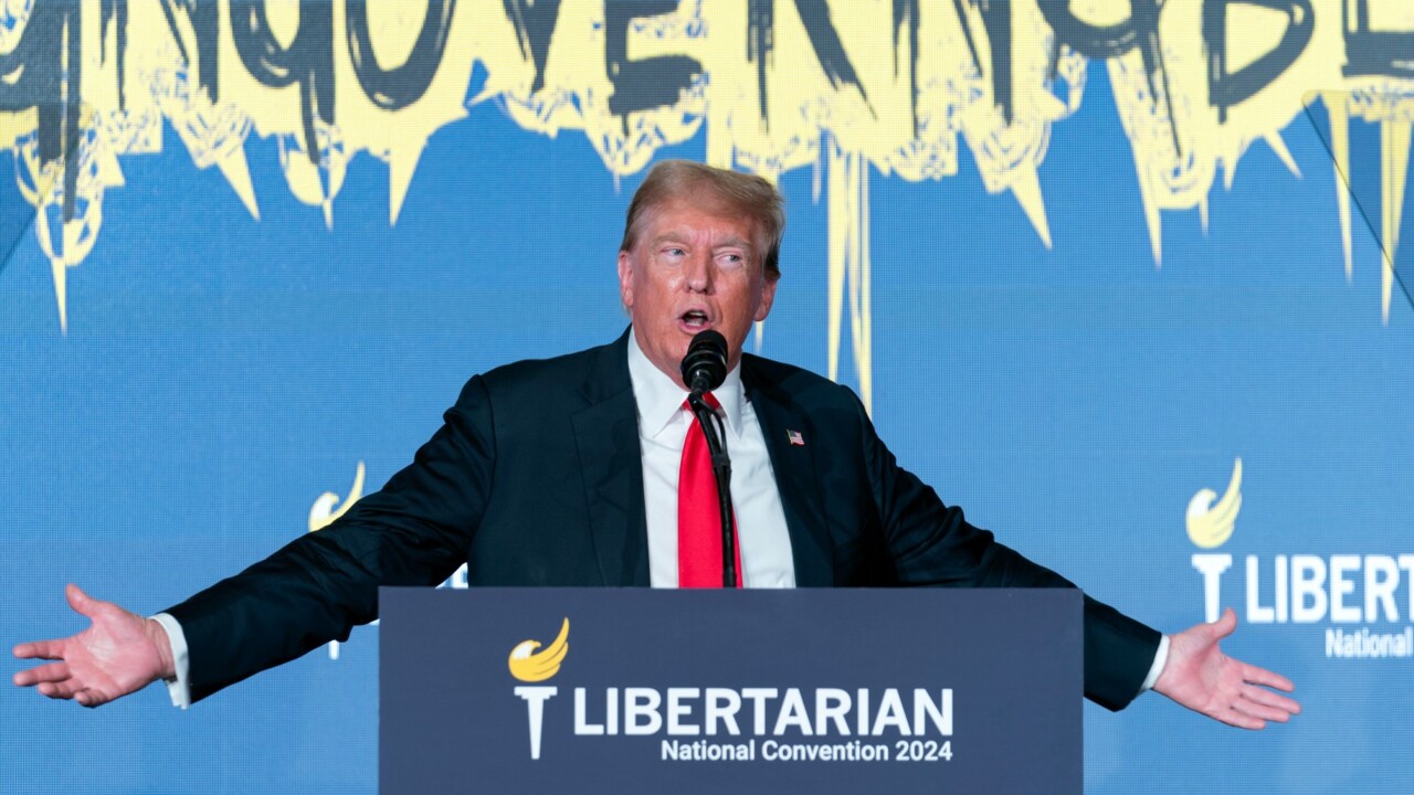 Donald Trump receives frosty reception at Libertarian gathering