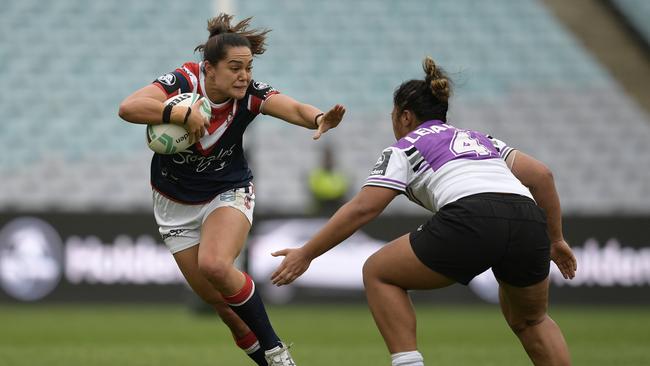 The Warriors edged the Roosters 10-4 in the WNRL opener. (Photo by Brett Hemmings/Getty Images)