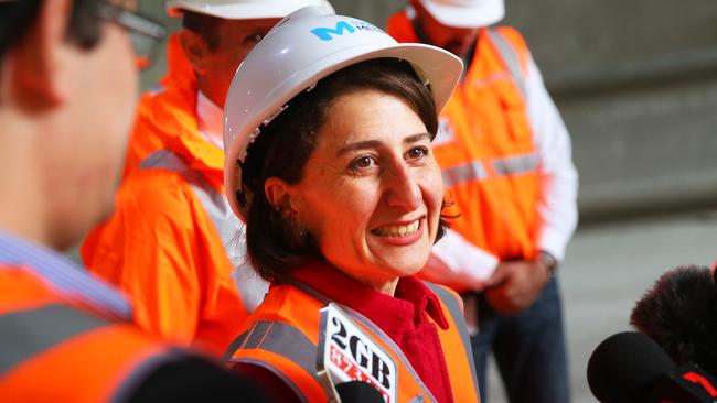 It won’t get much better than this for Treasurer Gladys Berejiklian after she hands down the NSW Budget. Picture:  Phillip Rogers