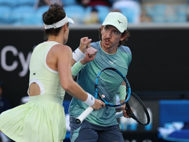 The successful team of Kimberly Birrell and John-Patrick Smith. Picture: Getty Images