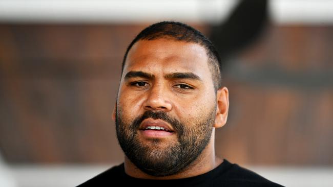 All Stars Boxing Rugby League Rivals; Willie Mason and Sam Thaiday in Townsville ahead of their fight. Picture: Alix Sweeney