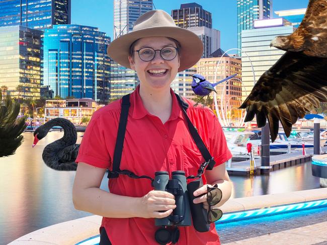 Self-confessed bird nerd Dr Ann Jones is in Perth for the flying feathered friends. Picture: ABC