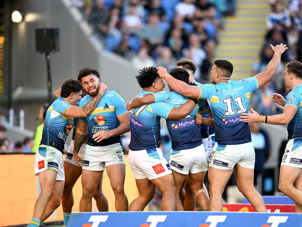 The Titans scored a whopping 36 unanswered points in the second half to claim victory. Picture: NRL Imagery