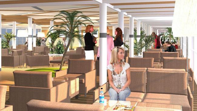 Artist's impressions of the Spirit of Tasmania refurbishment - Top Deck Lounge.