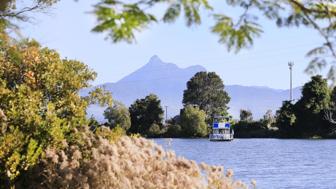 Mount Warning from Tumbulgum in NSW.