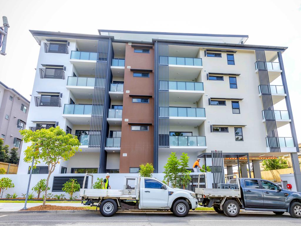 One of Brisbane’s newest completed social housing project, a 42 unit development in Windsor. Picture: Richard Walker