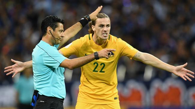 Socceroos star Jackson Irvine has a yellow card lifeline.