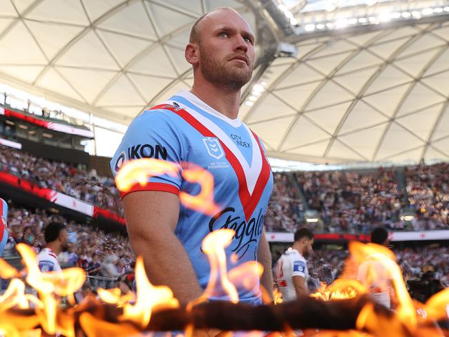 Could we see Matthew Lodge in a Manly jersey? Picture: Mark Kolbe/Getty