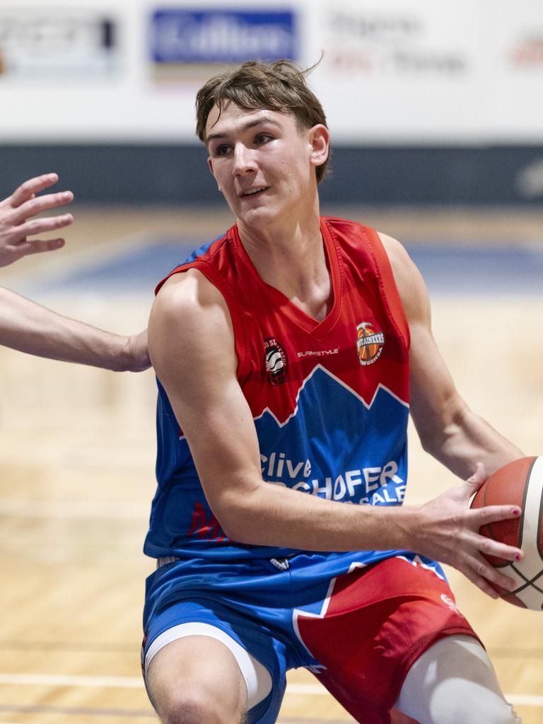 Theo Hess for the Toowoomba Mountaineers youth side. Picture: Kevin Farmer