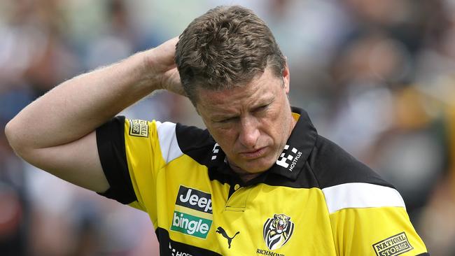 AFL: Pre Season Match Moe Richmond Tigers V Collingwood Magpies Damien Hardwick Picture:Wayne Ludbey