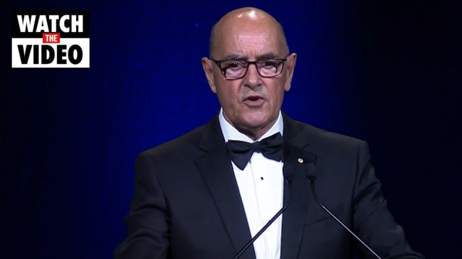 Club chairman John Olsen speech at Crows 2022 Club Champion awards night