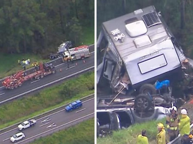 Details emerge about Bruce Hwy horror fatal caravan crash
