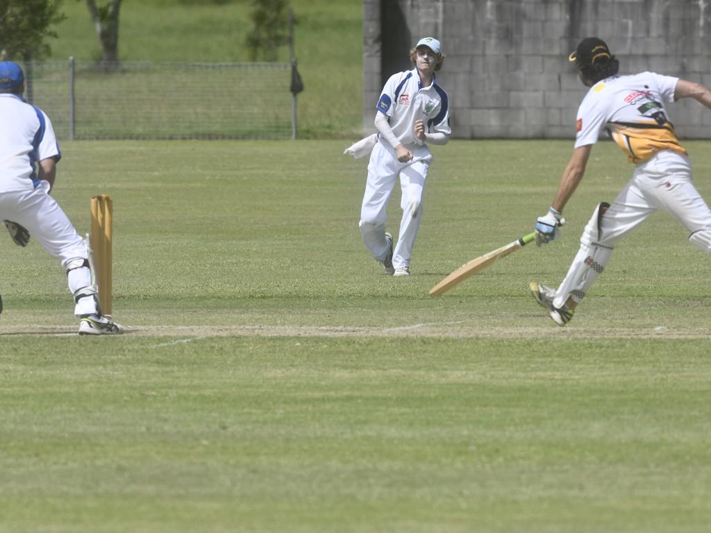 Action in LCCA first grade between Harwood and Yamba at Barry Watts Oval.